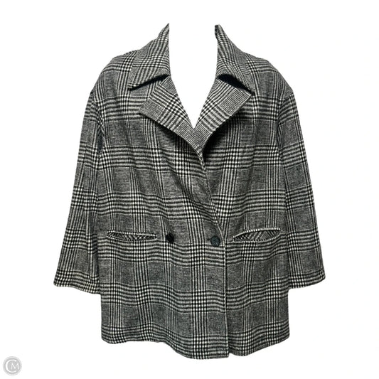 Coat By Avec Les Filles In Checkered Pattern, Size: M