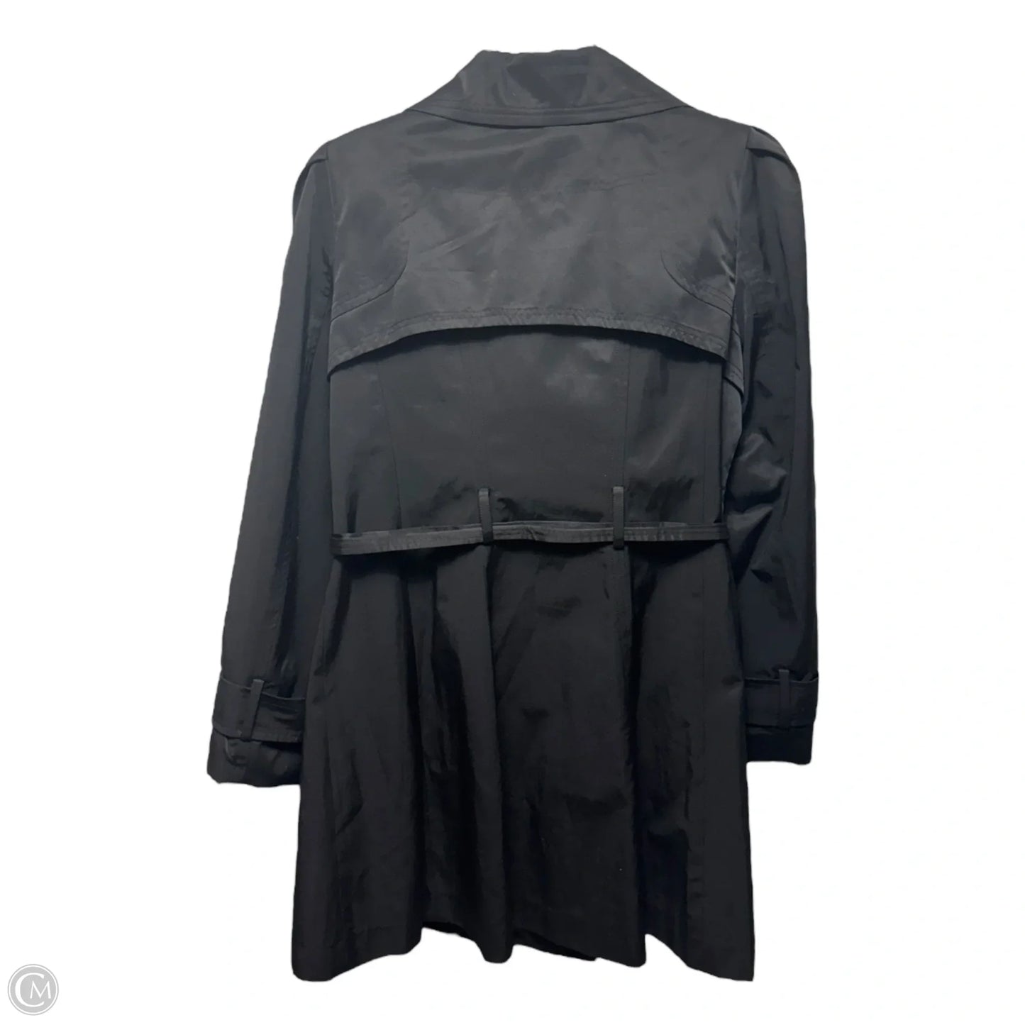 Coat Trench Coat By Jessica Simpson In Black, Size: M Estimated
