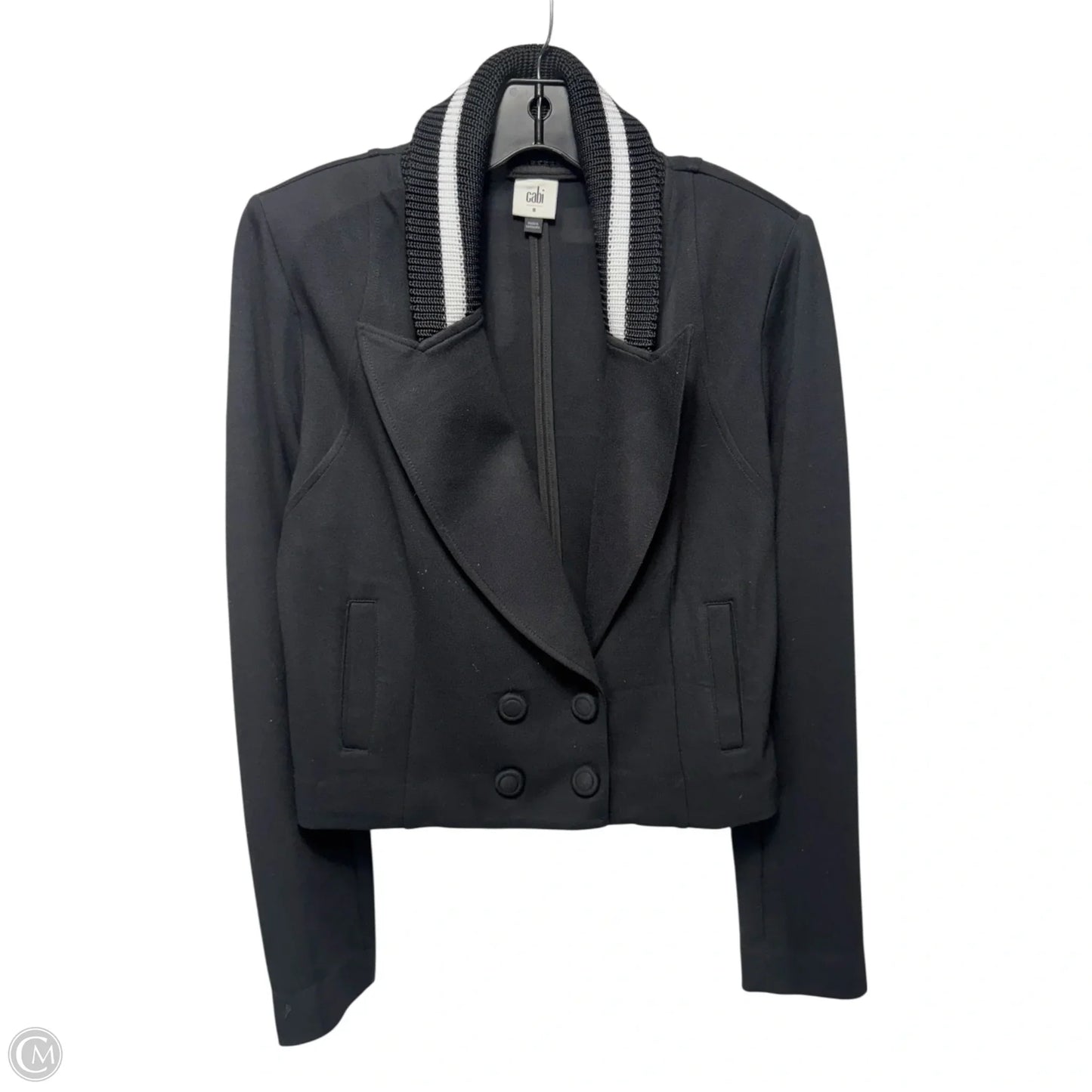 Cropped Jacket By Cabi In Black, Size: 8