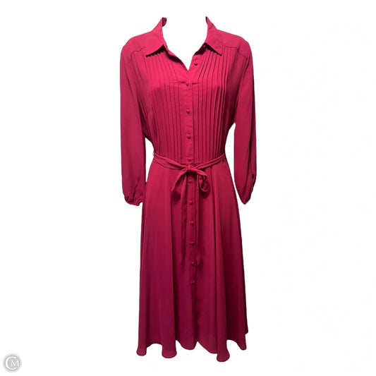 Dress Casual Midi By Nanette Lepore In Pink, Size: 6
