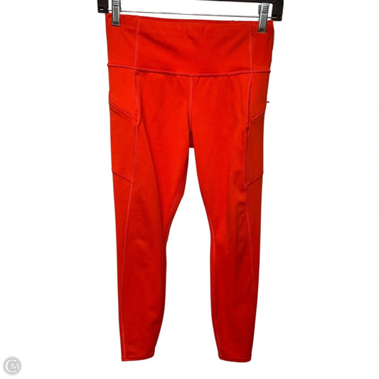 Athletic Leggings By Athleta In Red-Orange, Size: Xsp