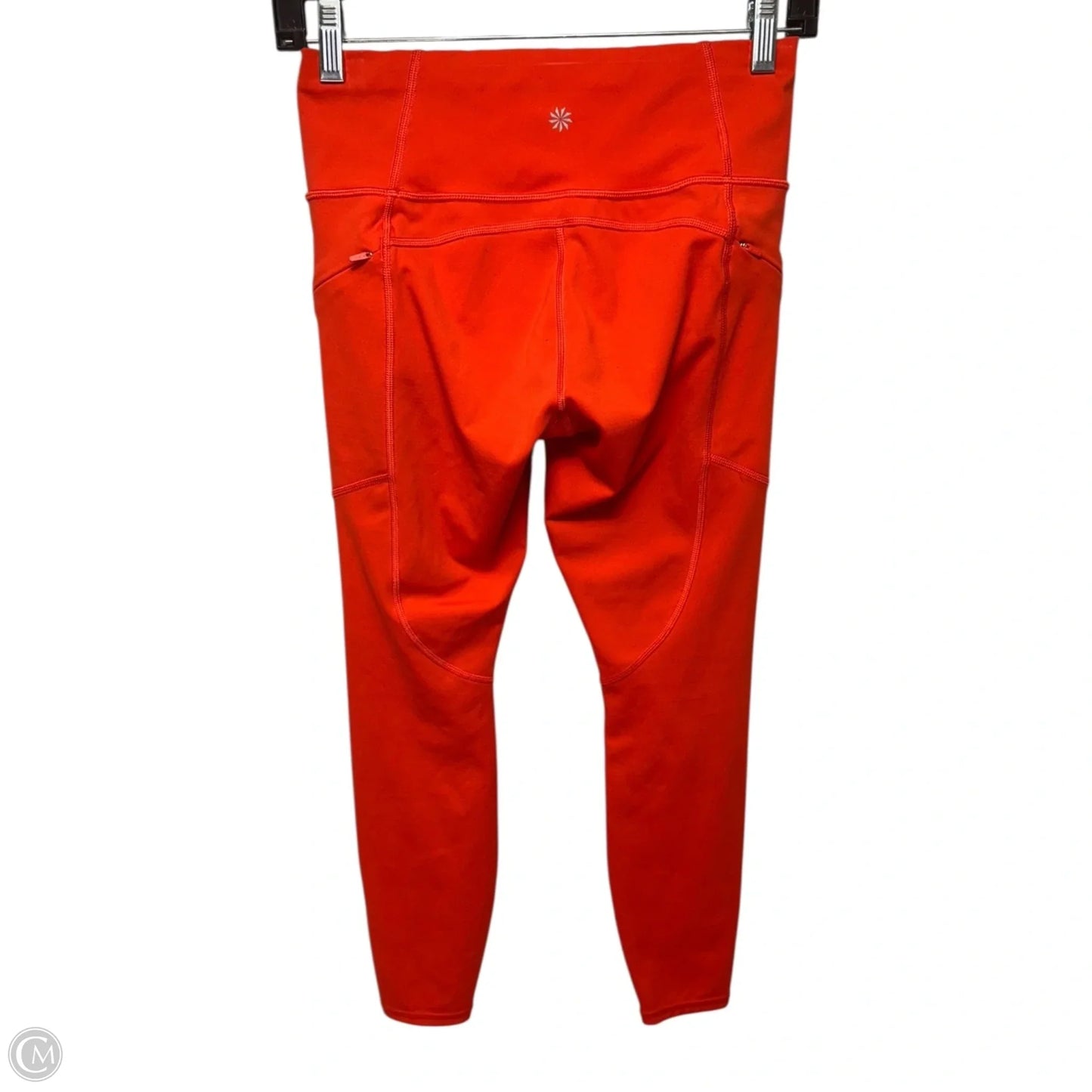 Athletic Leggings By Athleta In Red-Orange, Size: Xsp