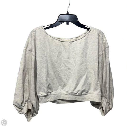 Cropped Pullover By Free People In Cream, Size: M