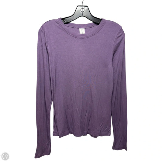 Top Long Sleeve By Abound In Purple, Size: Xl