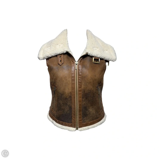 Vest Fleece By Michael By Michael Kors In Brown, Size: M