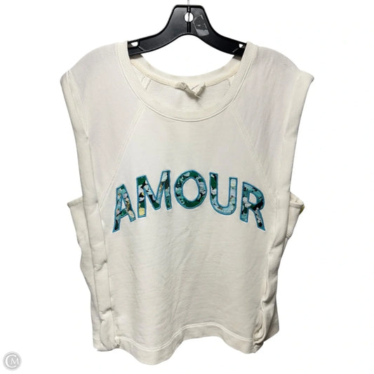 Amour Top Sleeveless By Anthropologie In White, Size: S