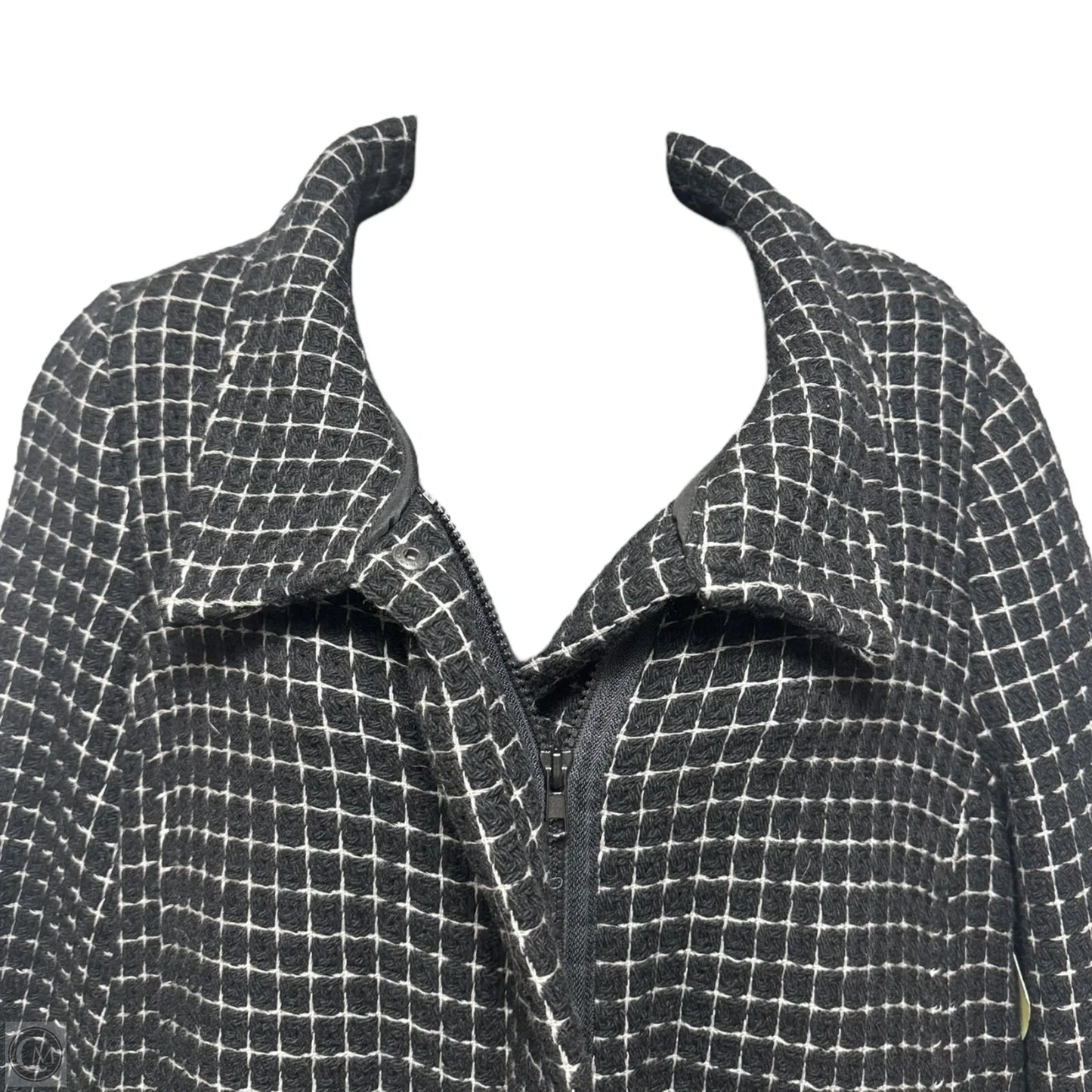 Coat Wool By Babette In Black & White, Size: Xs