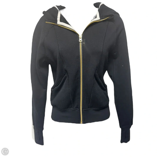 Athletic Jacket By Lululemon In Black, Size: 2