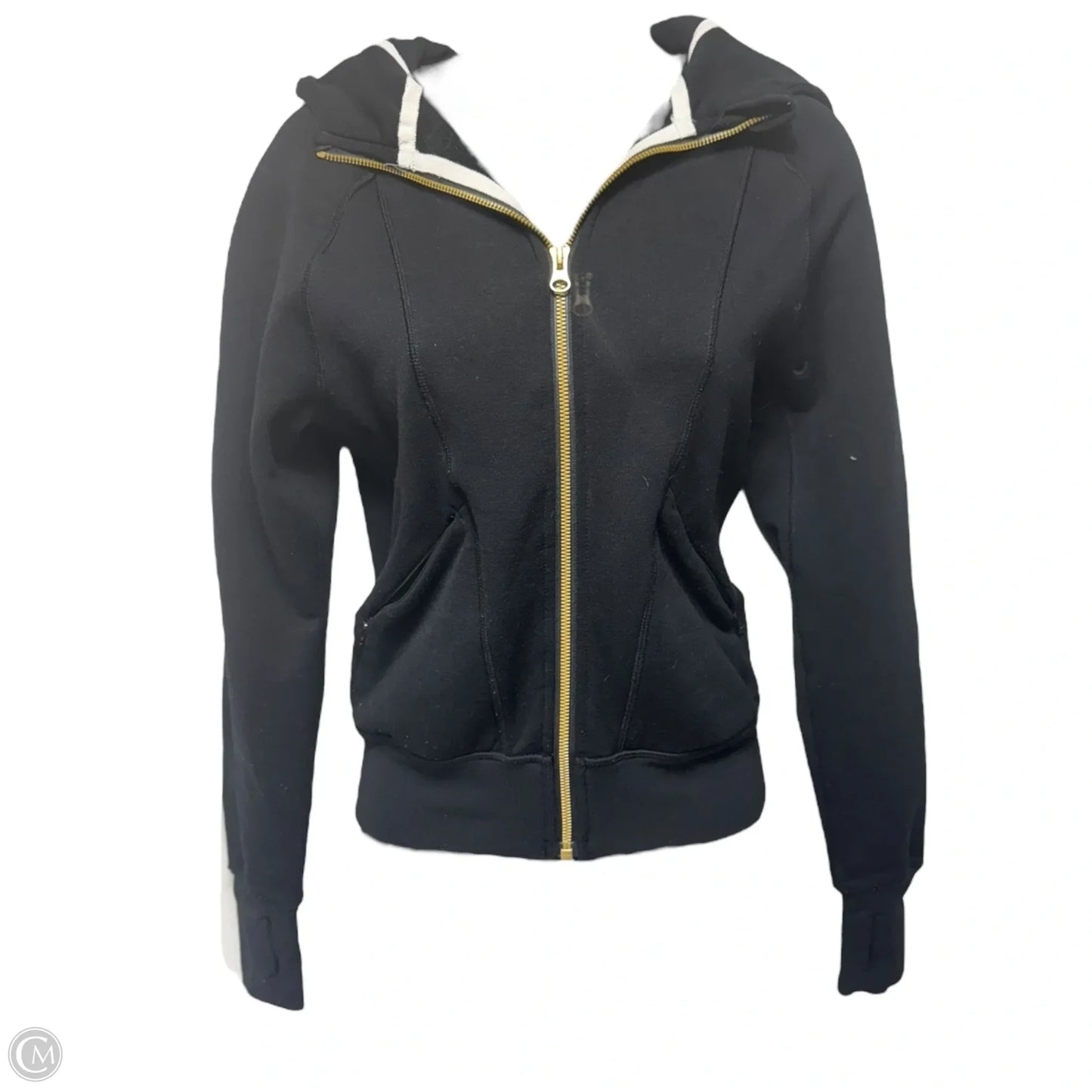 Athletic Jacket By Lululemon In Black, Size: 2