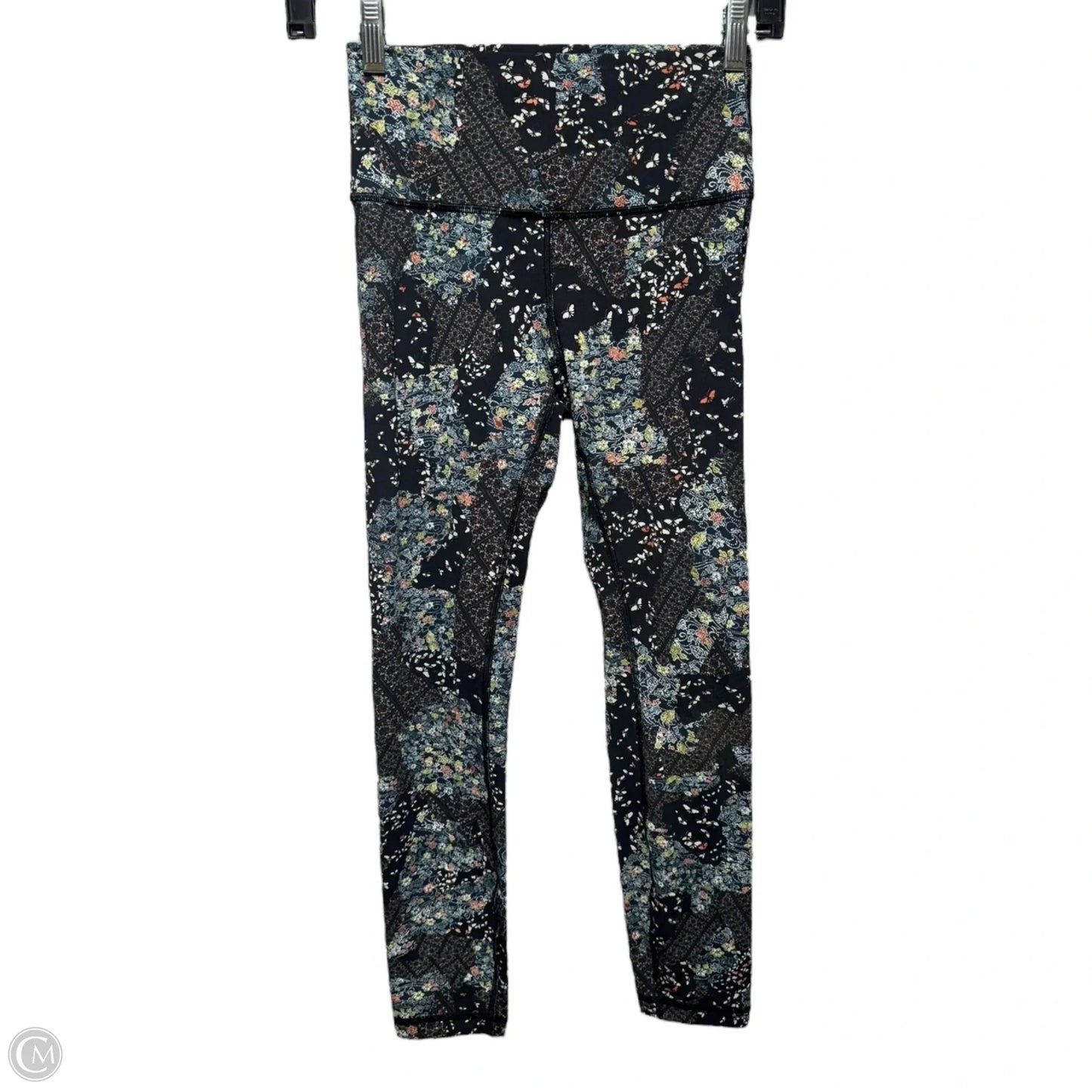 Athletic Leggings By Lululemon In Floral Print, Size: 4