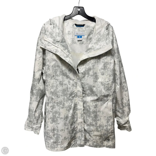 Jacket Windbreaker By Columbia In Grey, Size: 2x
