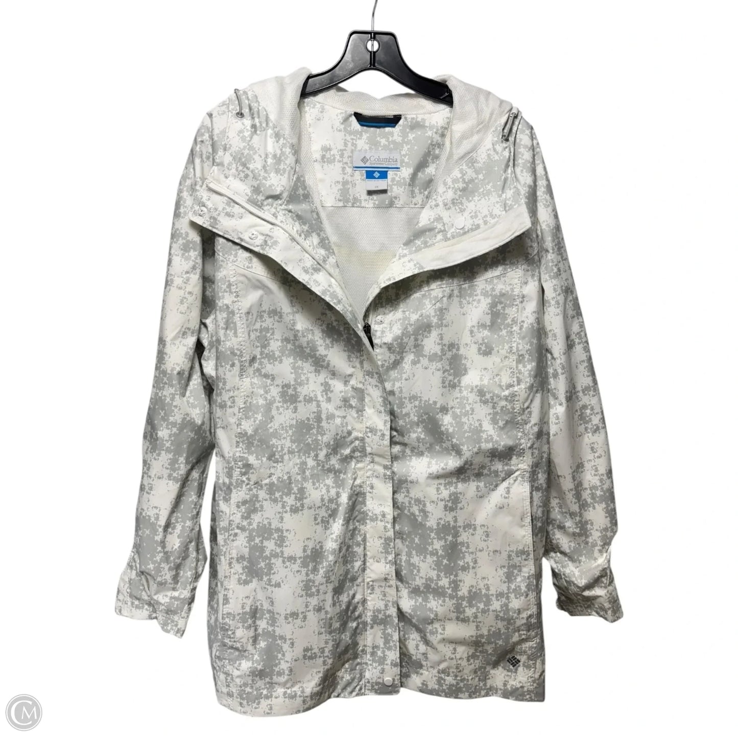 Jacket Windbreaker By Columbia In Grey, Size: 2x