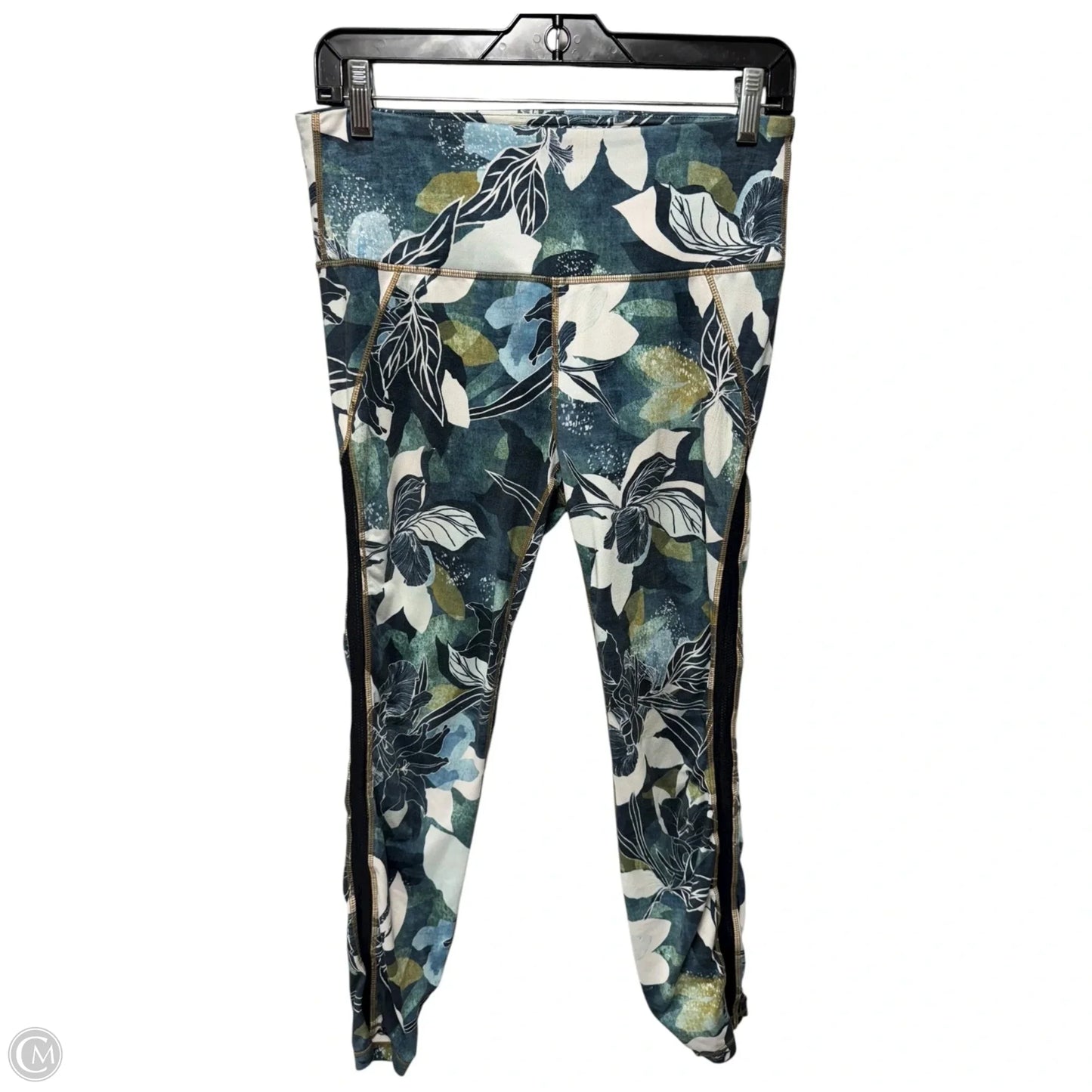 Athletic Leggings By Athleta In Floral Print, Size: M