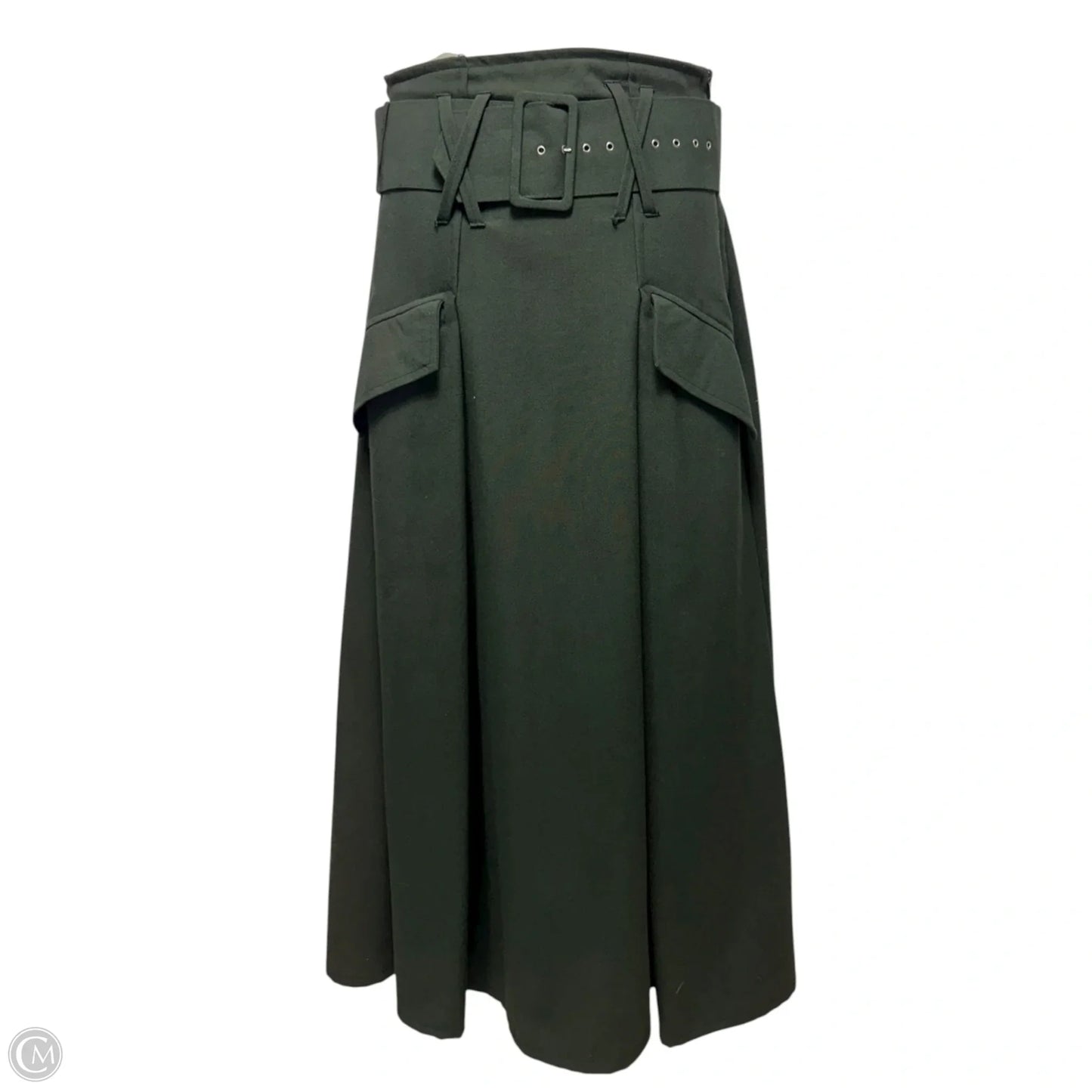 Belted Skirt Maxi By Ateliers Humanoid In Green, Size: M