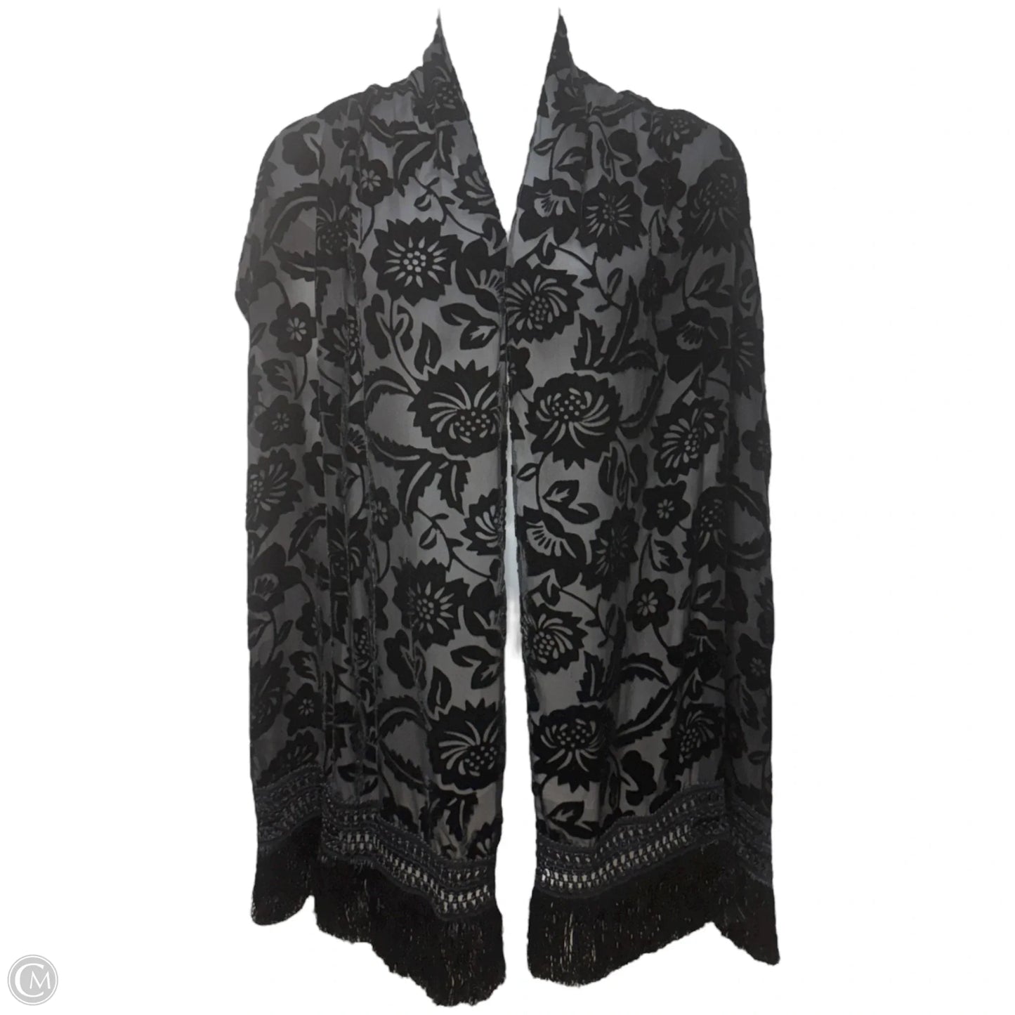 Silk Burnout Velvet Long Scarf By Nick & Nora