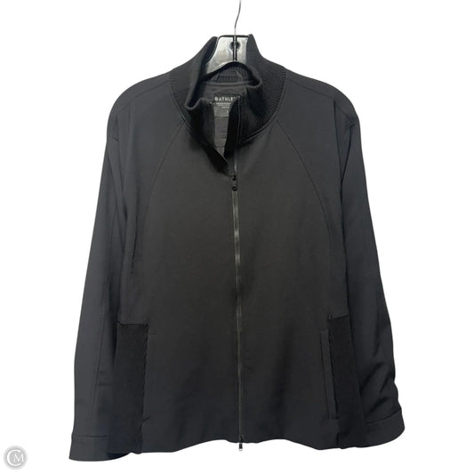 Athletic Jacket By Athleta In Black, Size: L