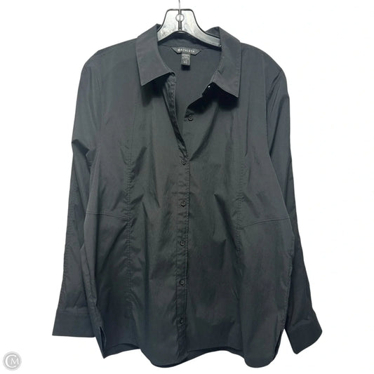 Top Long Sleeve By Athleta In Black, Size: L