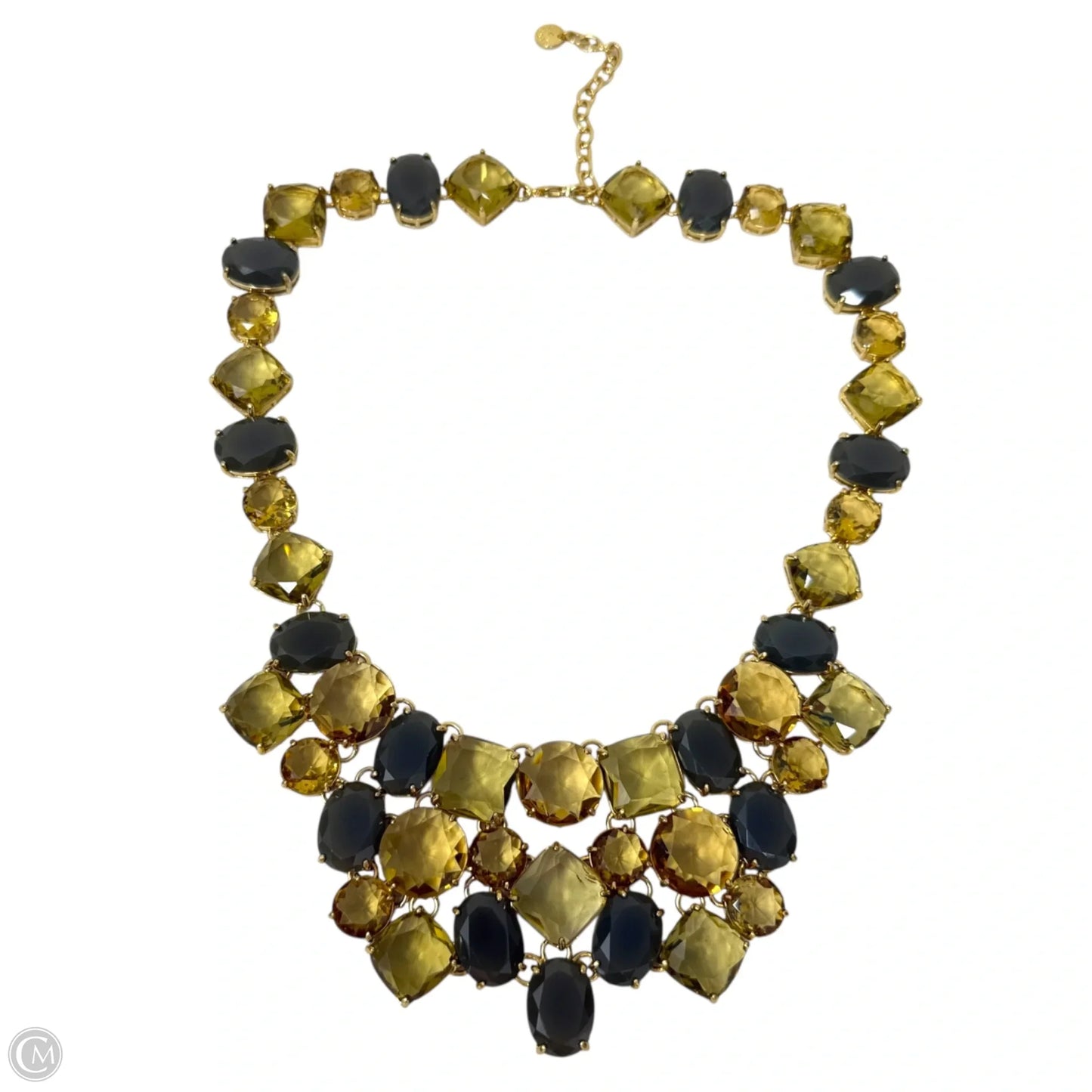Neutral Crystals Statement Necklace By Talbots