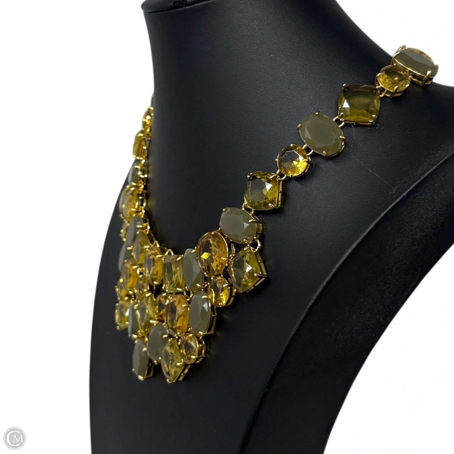 Neutral Crystals Statement Necklace By Talbots