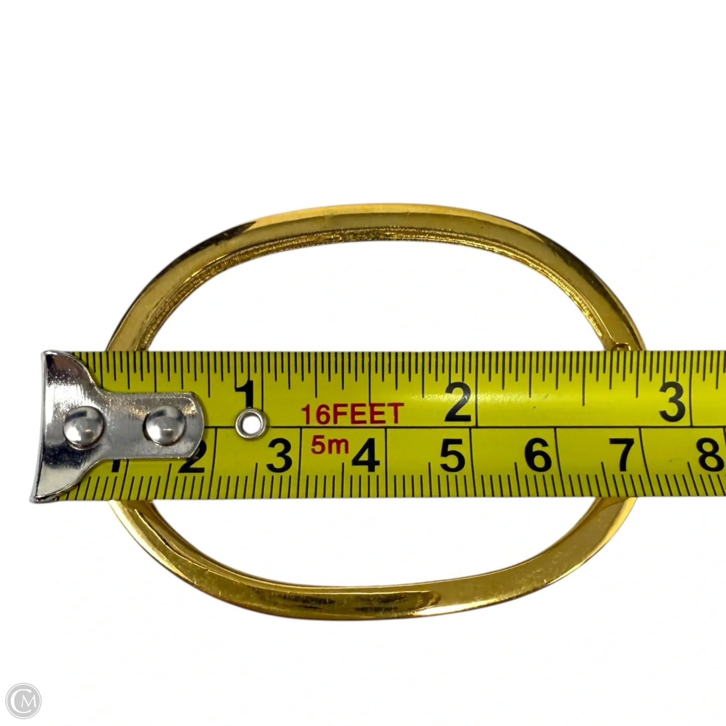 Crystal & Gold Tone Hinged Bangle Bracelet By Swarovski