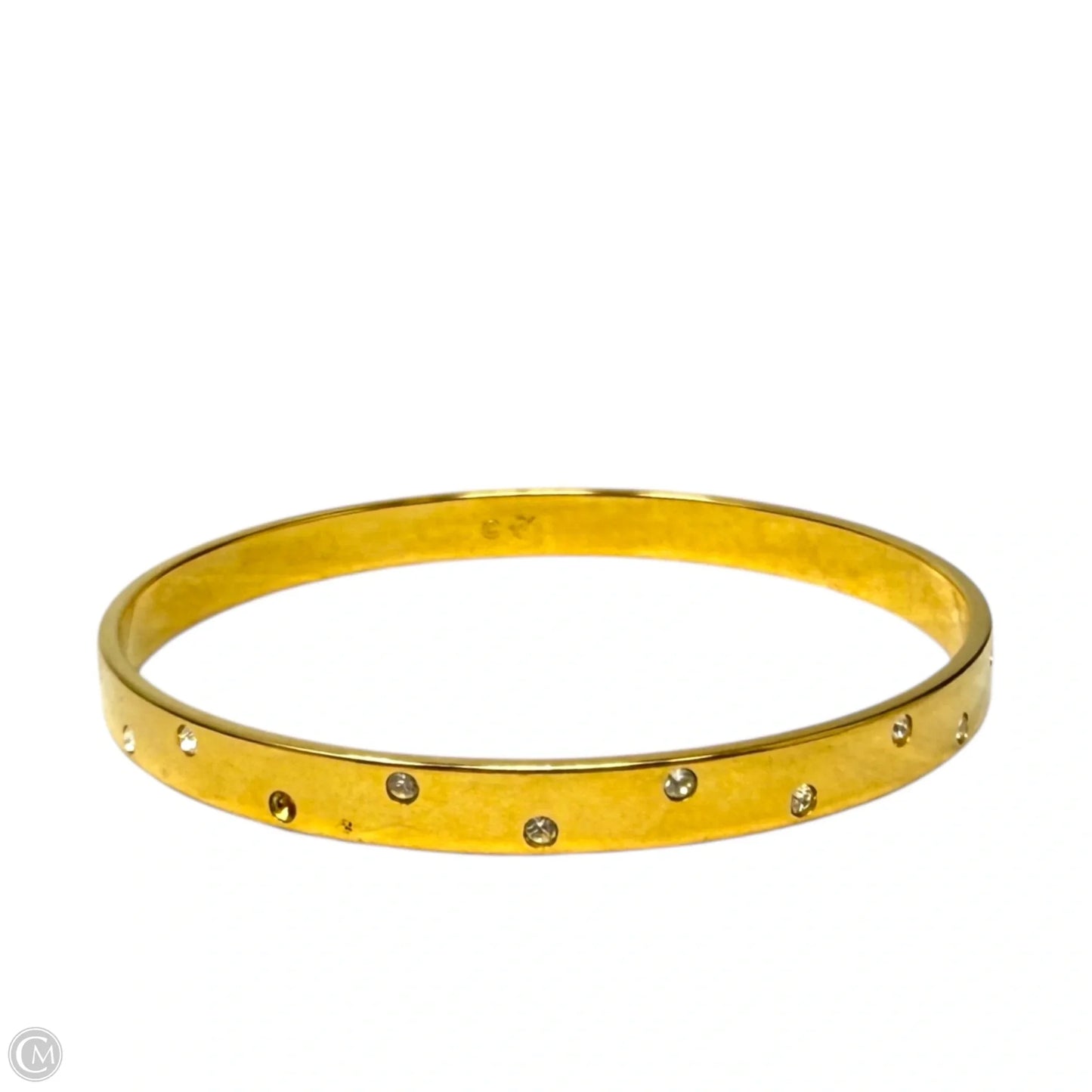 Crystal Gold Tone Bangle Bracelet By Swarovski