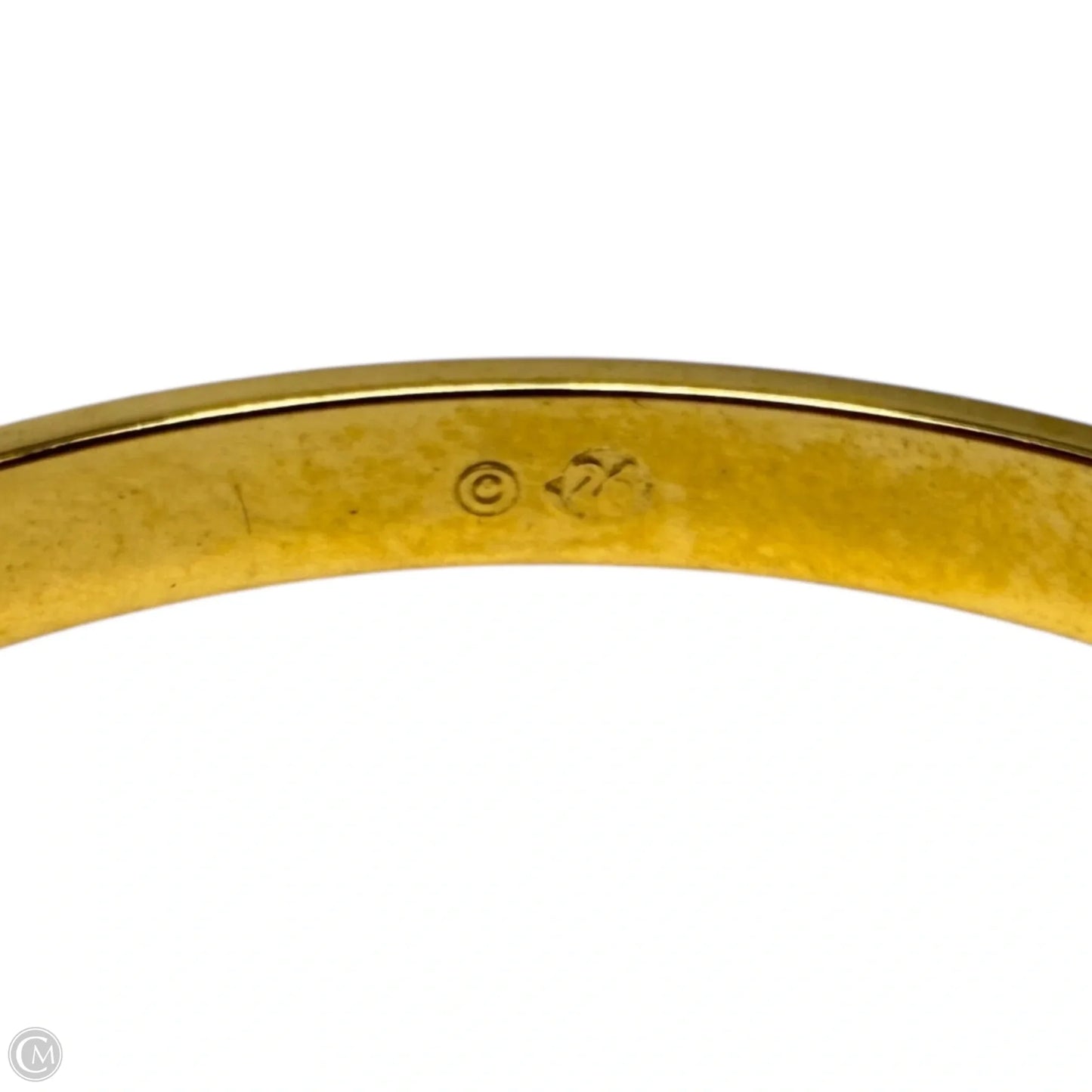 Crystal Gold Tone Bangle Bracelet By Swarovski