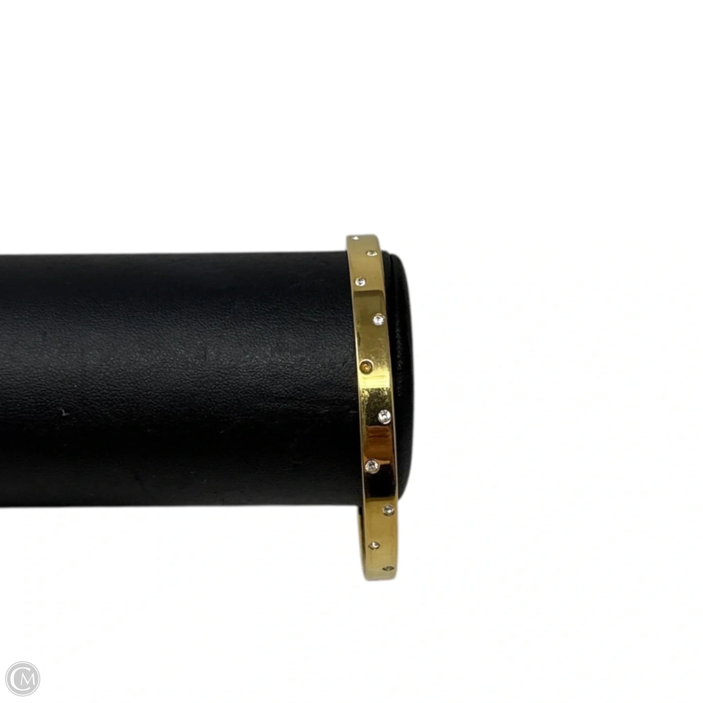 Crystal Gold Tone Bangle Bracelet By Swarovski