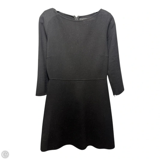 Wool Mini Flared Dress By Theory In Black, Size: 6