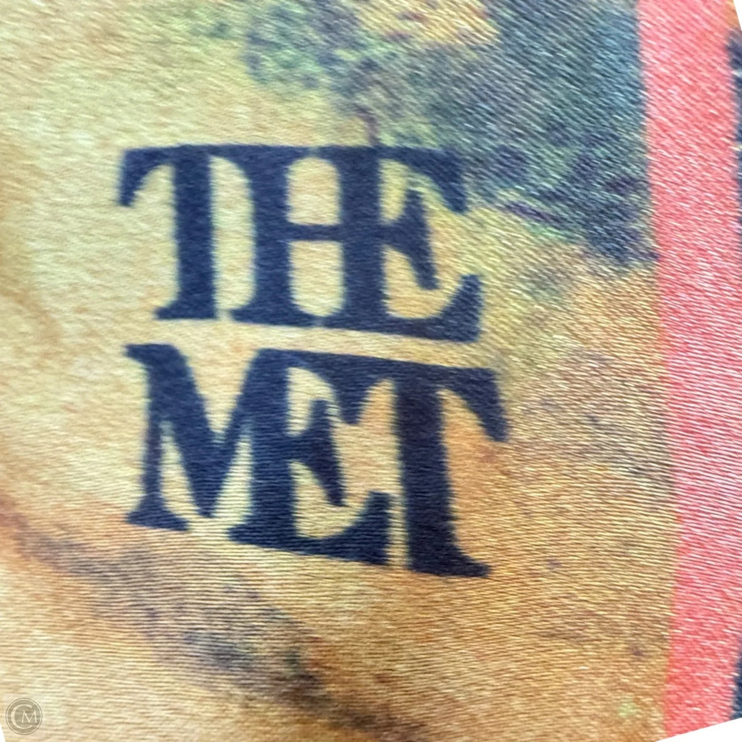 Delacroix “Young Lion Playing With Its Mother”Oversized Oblong Printed Silk Scarf By The Metropolitan Museum of Art , Size: 0