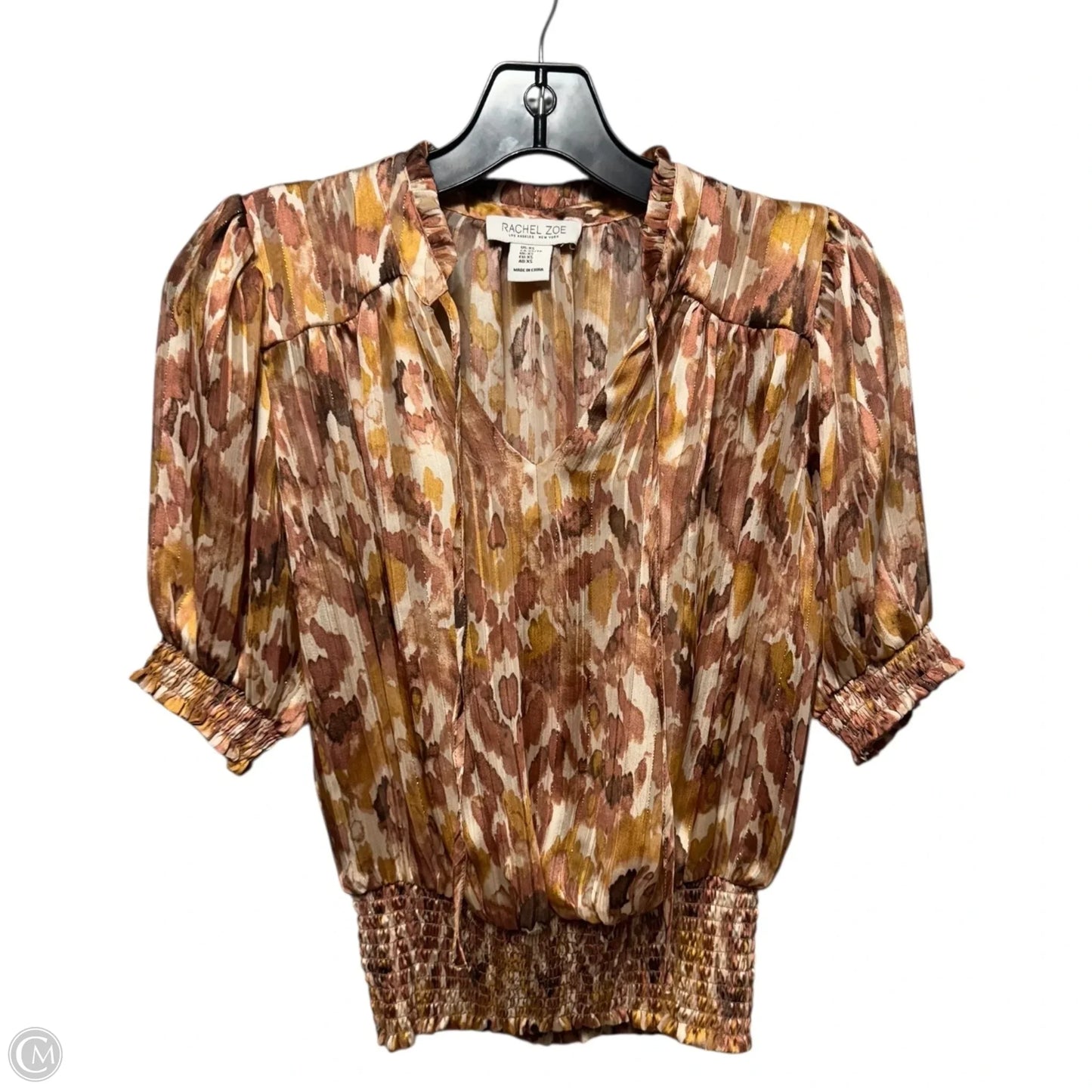 Top Short Sleeve By Rachel Zoe In Orange, Size: Xs