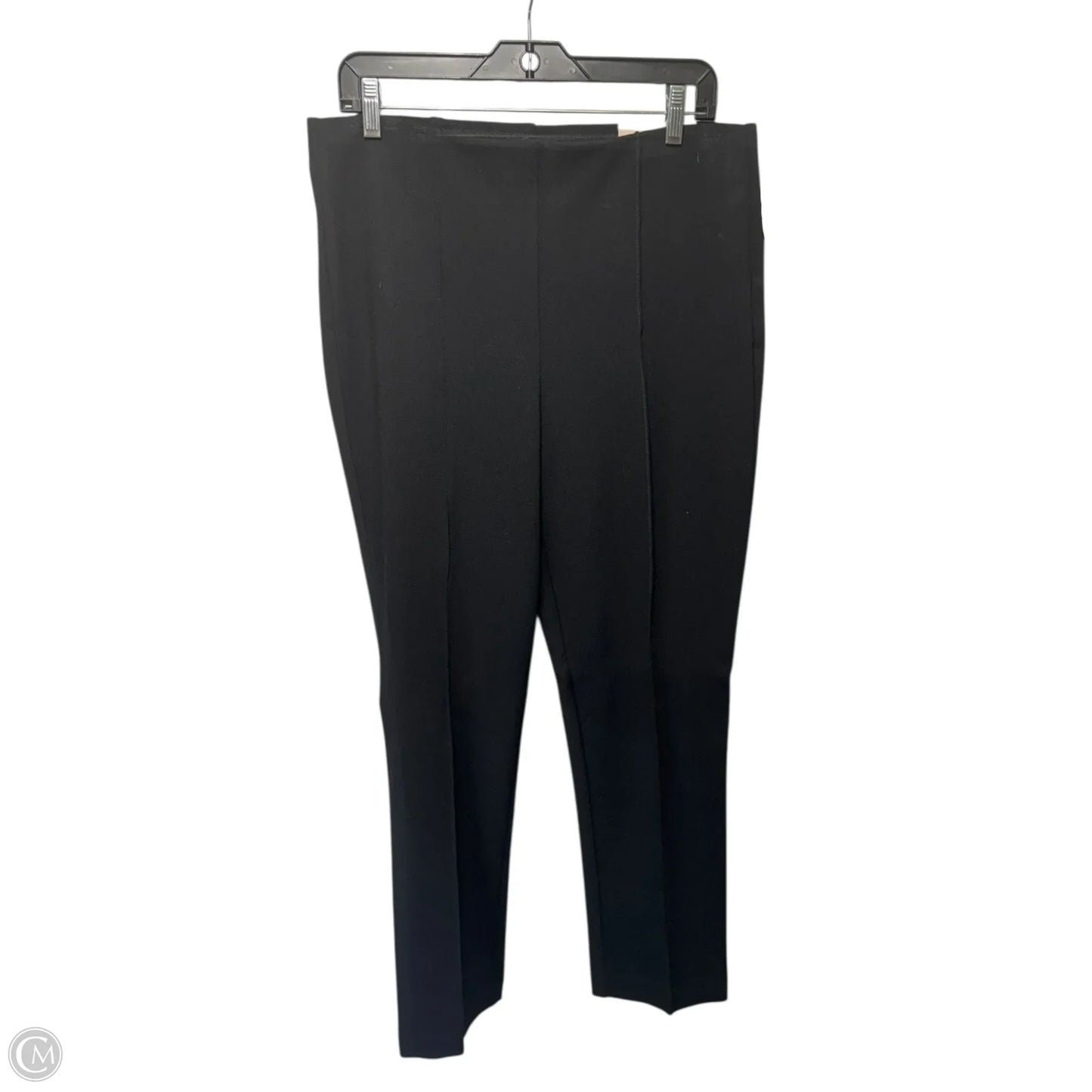 Slimming Straight Leg Pants Dress By Chicos In Black, Size: 10