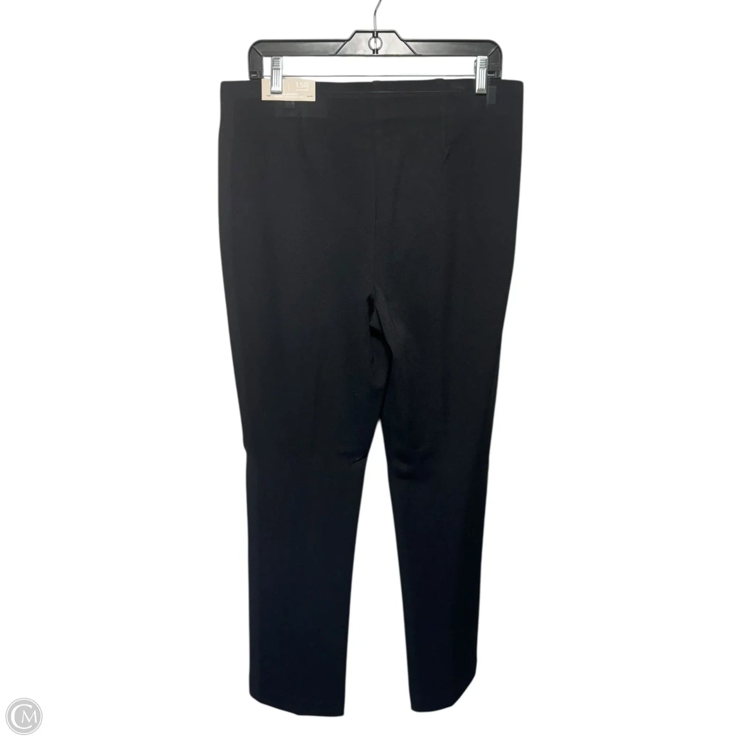 Slimming Straight Leg Pants Dress By Chicos In Black, Size: 10