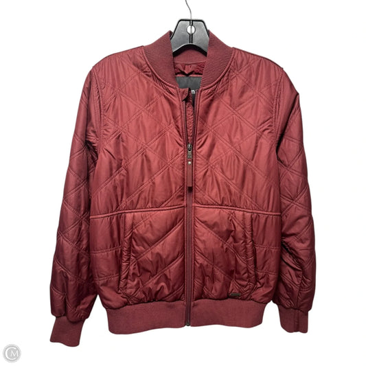 Fleece Lined Jacket Puffer & Quilted By Prana In Maroon, Size: Xs