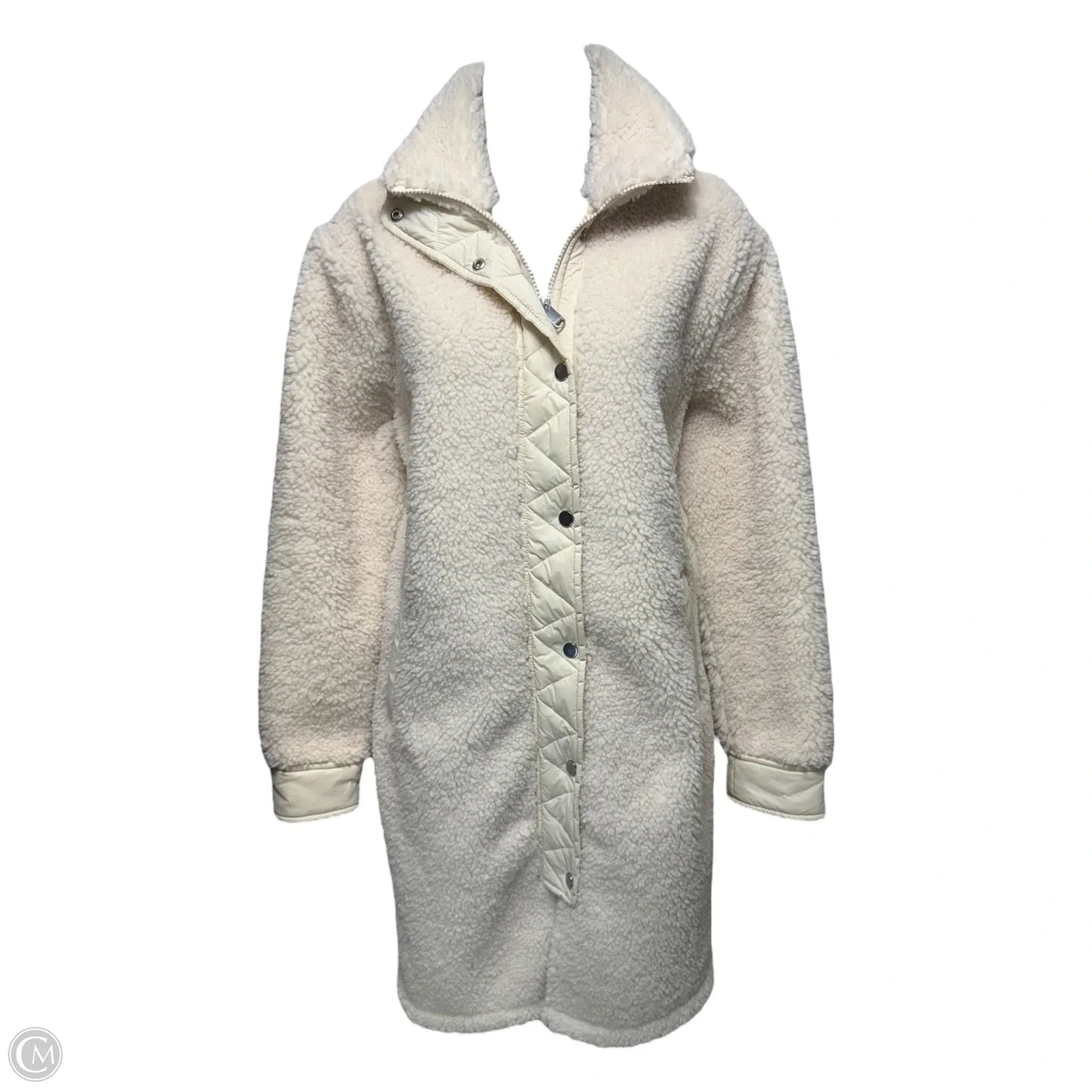 Long Jacket Fleece By Athleta In Cream, Size: Xs
