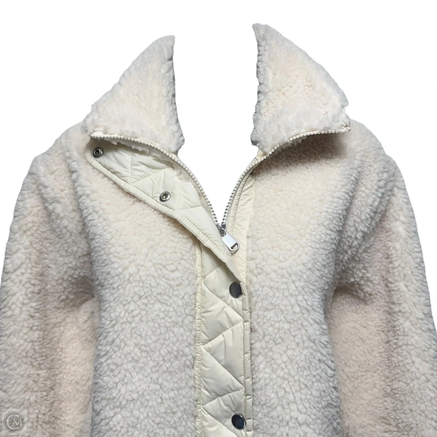 Long Jacket Fleece By Athleta In Cream, Size: Xs