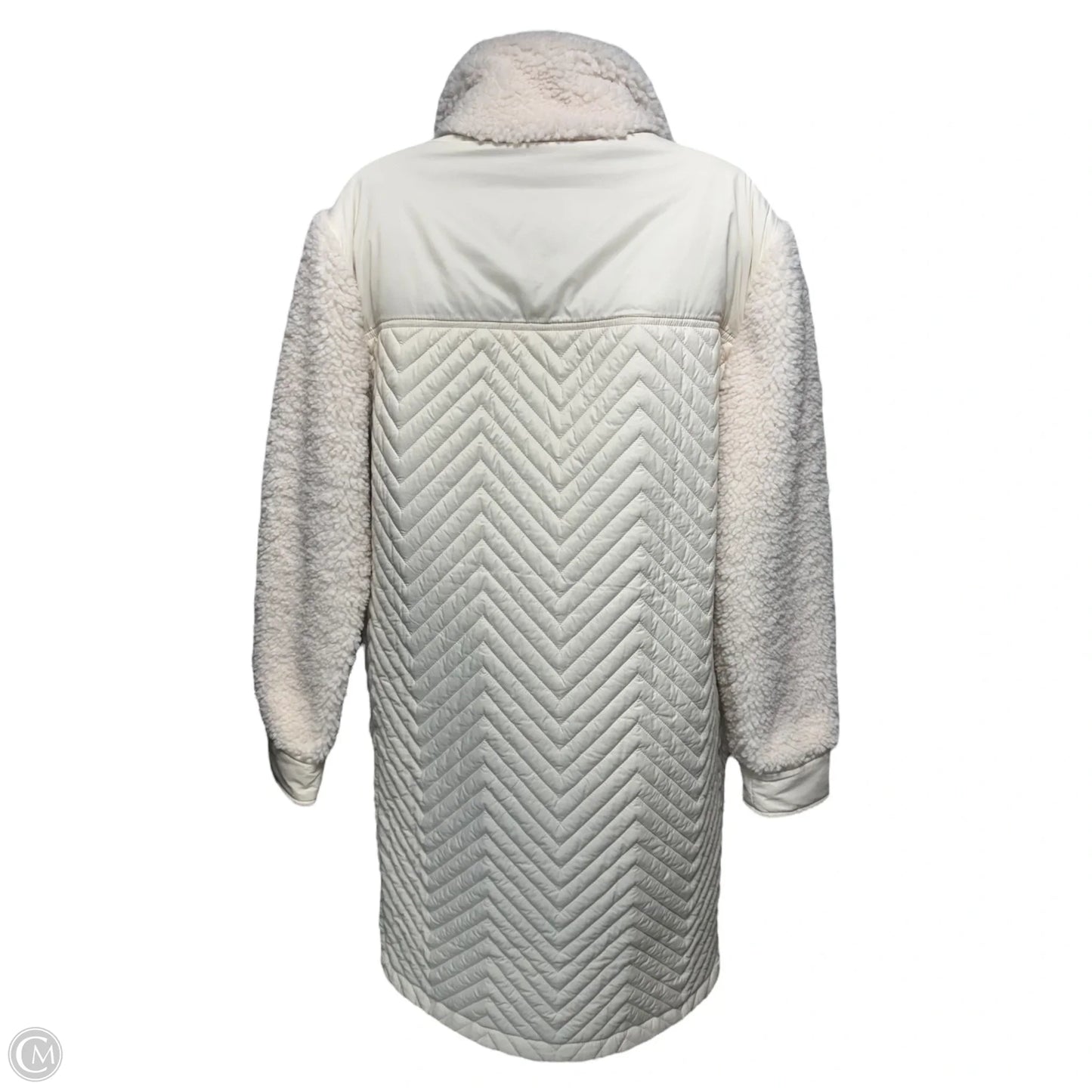 Long Jacket Fleece By Athleta In Cream, Size: Xs