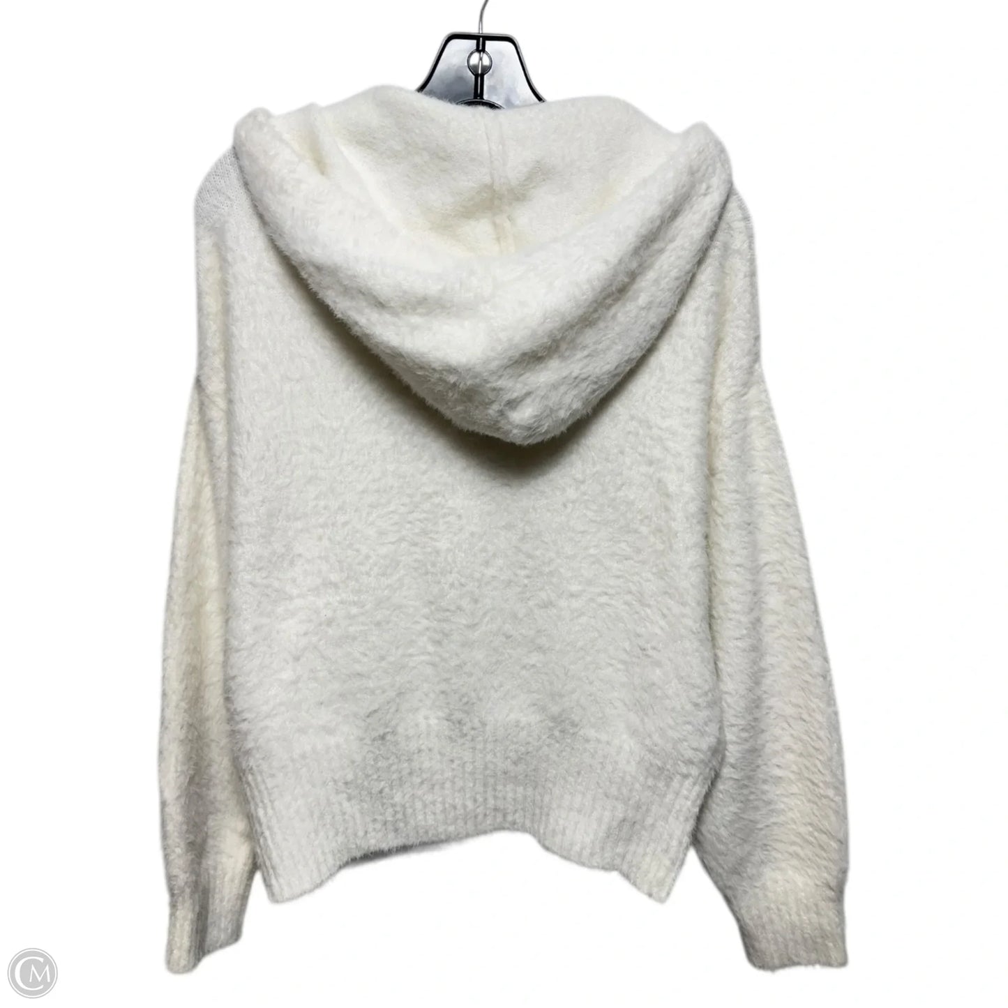 Eyelash Sweatshirt Hoodie By H&m In Cream, Size: Xs