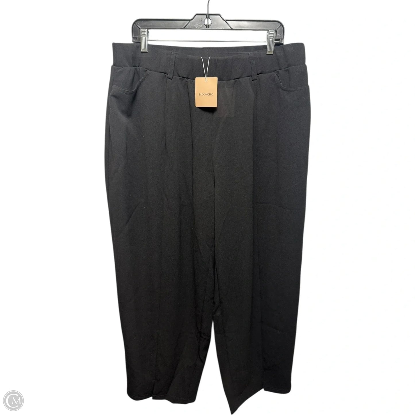 Pants Cropped By Bloomchic In Black, Size: 18