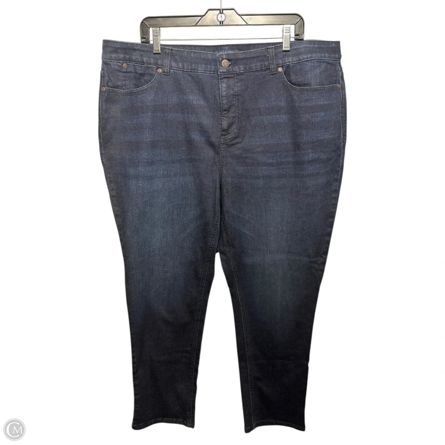 Jeans Straight By Talbots In Blue Denim, Size: 20