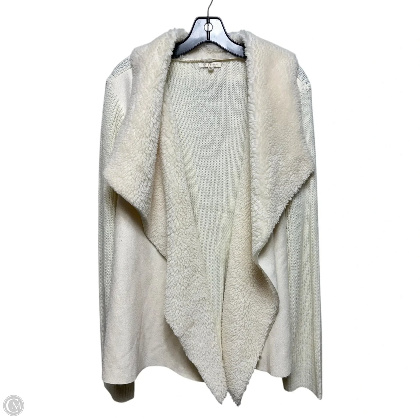 Sweater Cardigan By Kate & Sam In Cream, Size: Xxl