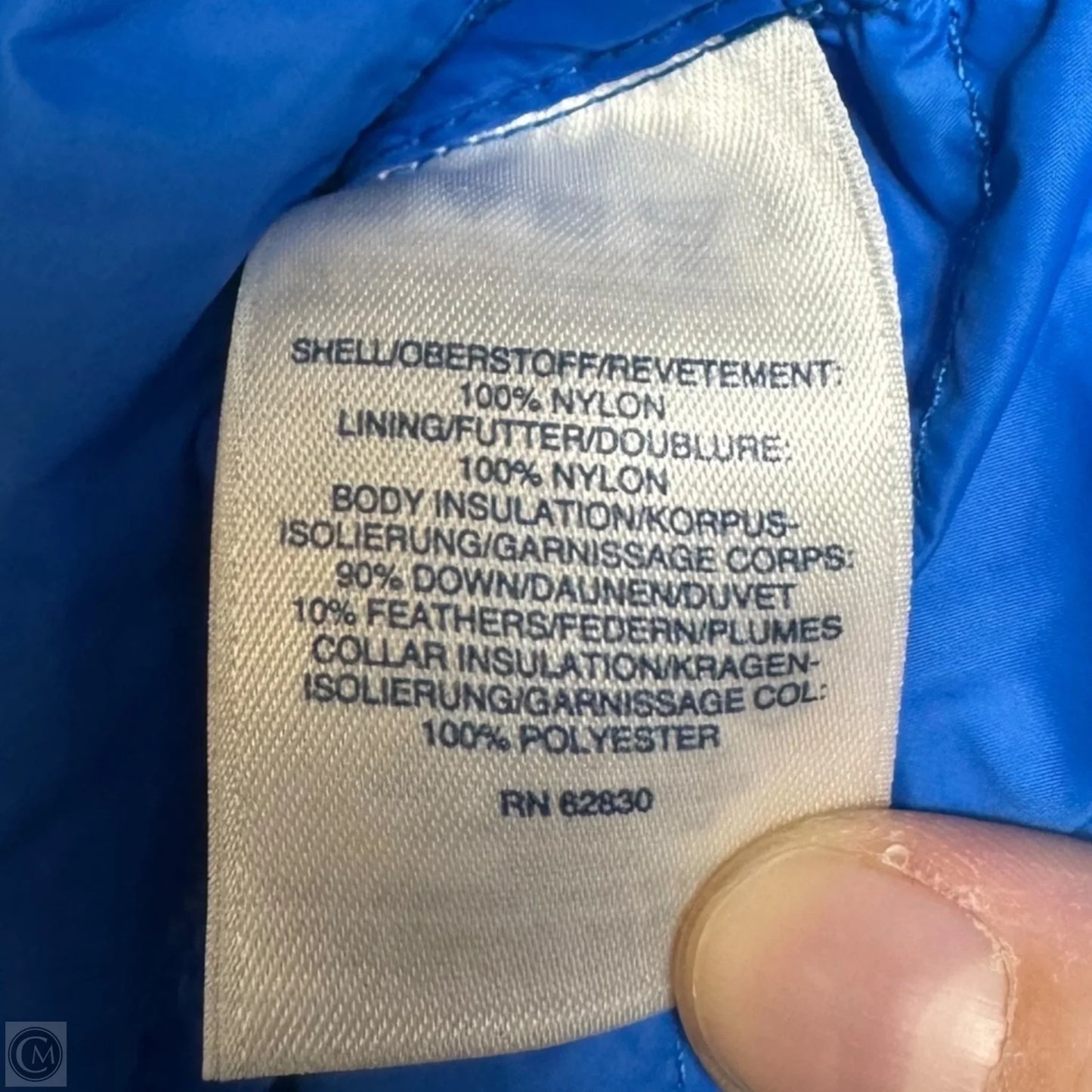 Down Jacket Puffer & Quilted By Lands End In Blue, Size: 2x