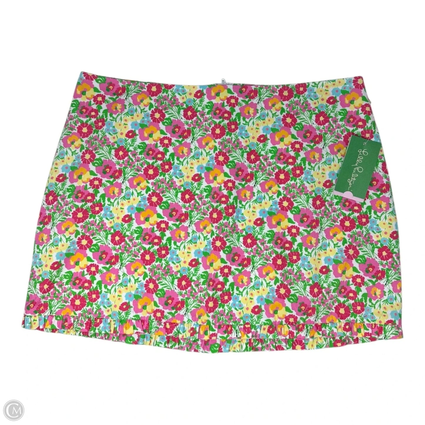 Callie Skirt Designer By Lilly Pulitzer In Resort White Mini Gardens By The Sea, Size: 6