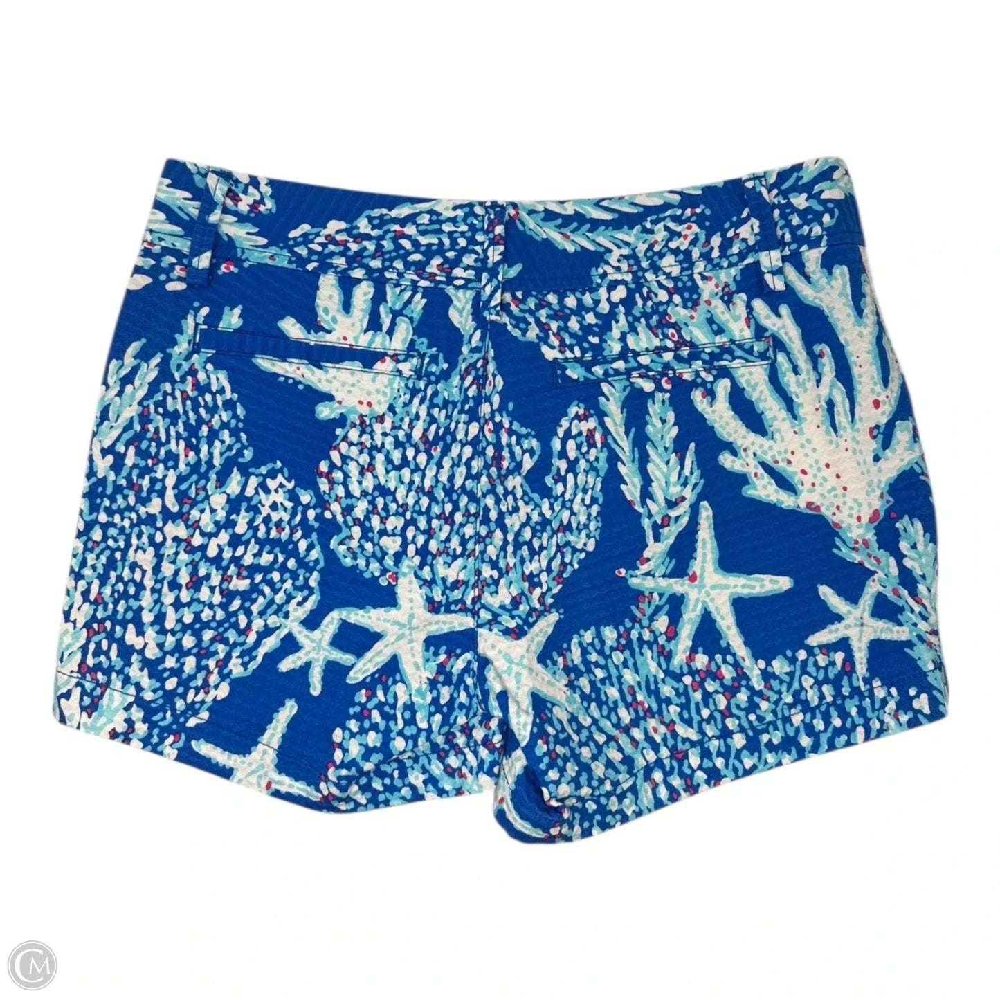 Callahan Shorts Designer By Lilly Pulitzer In Brewster Blue Good Reef Starfish, Size: 6