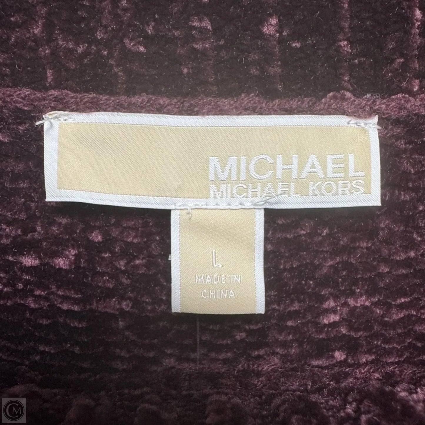 Sweater By Michael By Michael Kors In Maroon, Size: L