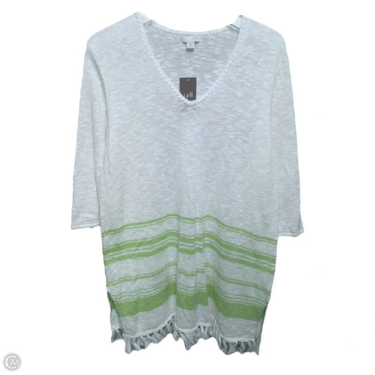 Linen Sweater By J. Jill In Striped Pattern, Size: Mp