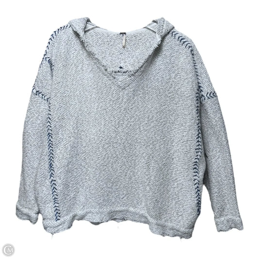 Pullover Hoodie Sweatshirt By Free People In Grey, Size: Xs