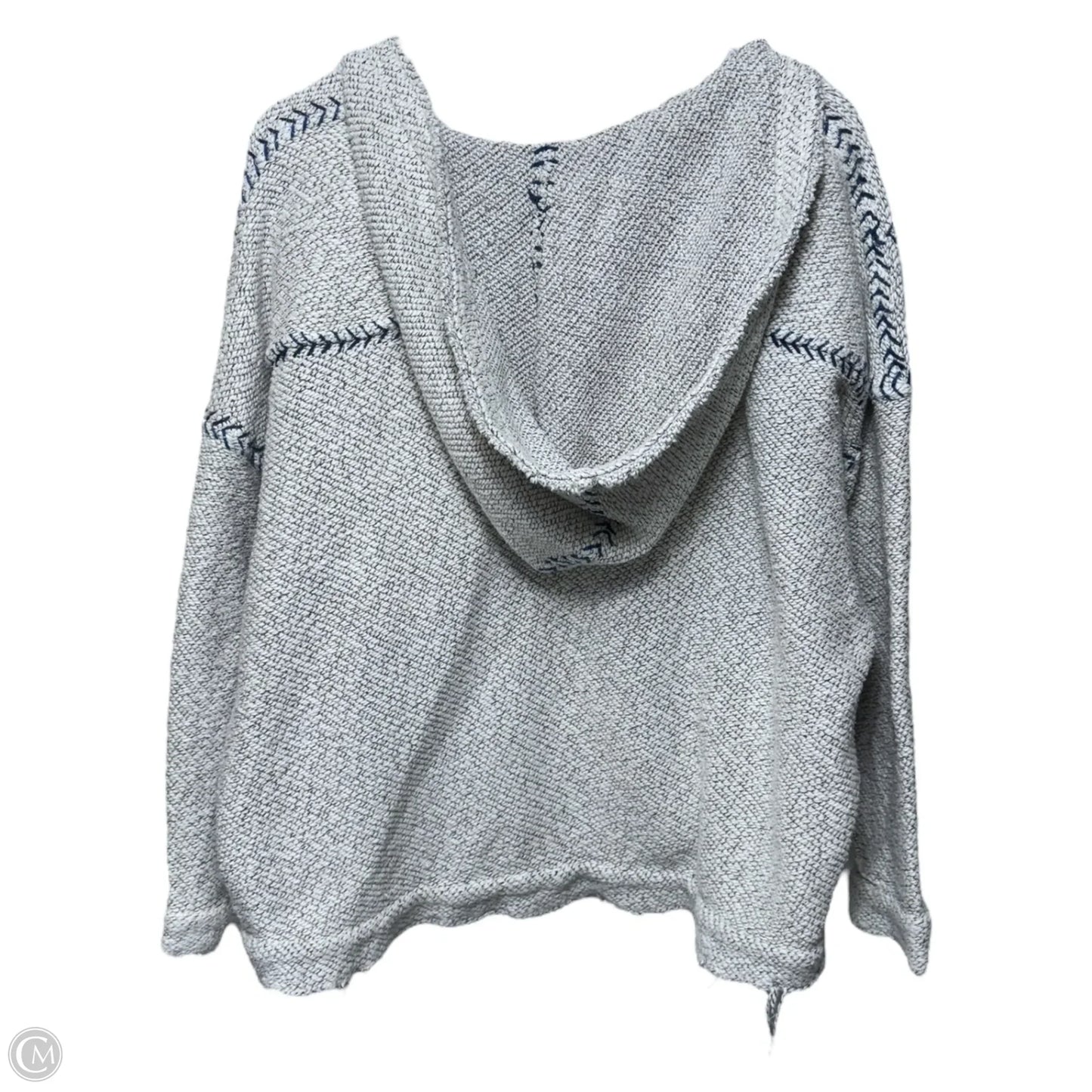 Pullover Hoodie Sweatshirt By Free People In Grey, Size: Xs