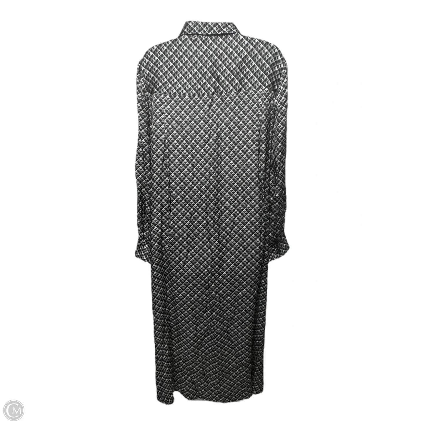 Geometric-Print Maxi Shirt Dress By Cos In Multi-colored, Size: 6