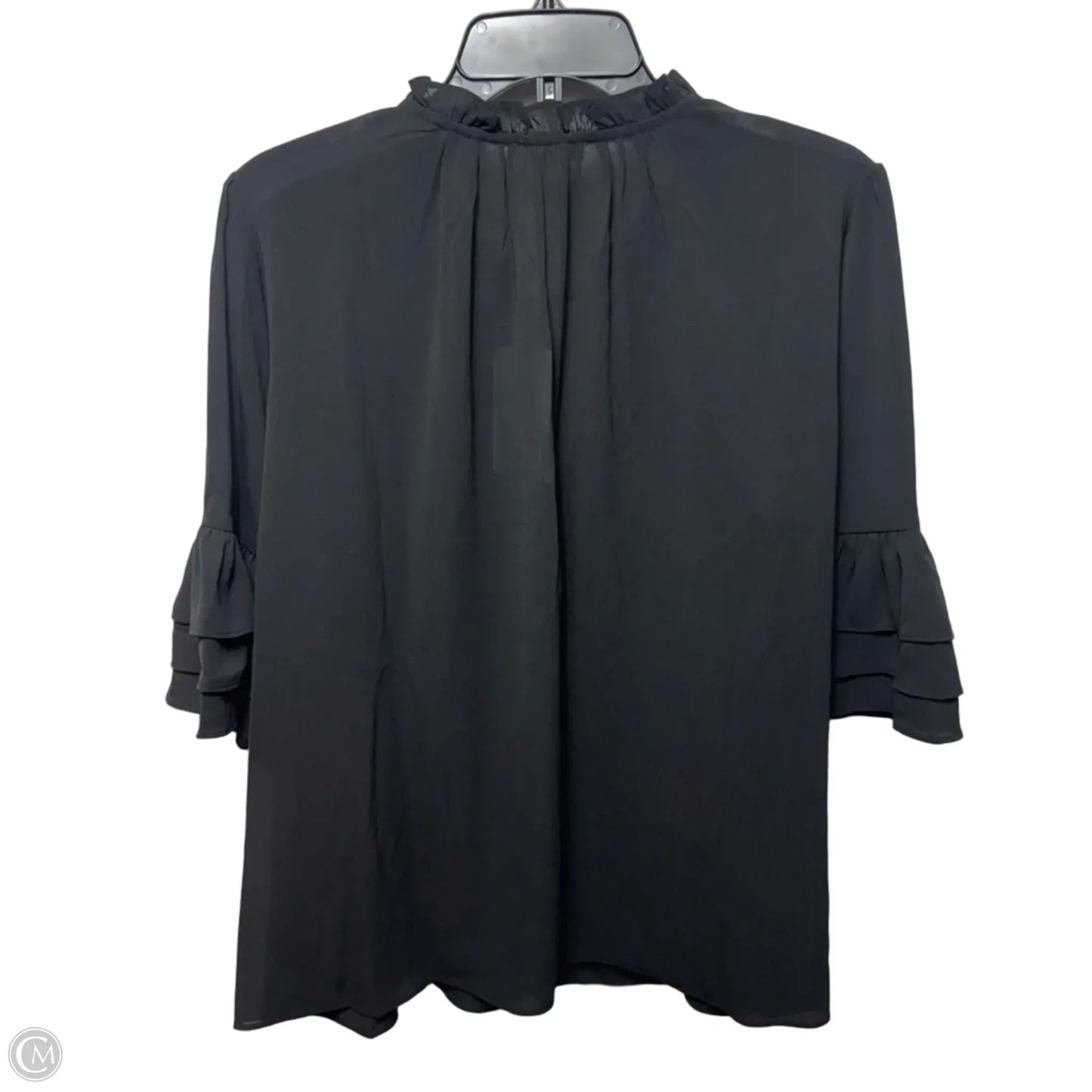 Top Short Sleeve By Olivia Grey In Black, Size: Xl