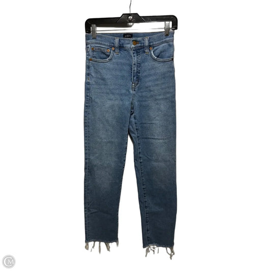 Stovepipe Jeans By J. Crew In Blue Denim, Size: 0/25